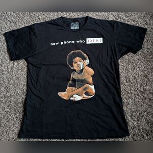 Effectus Clothing Biggie Smalls New Phone Who Dis Graphic Shirt Men's L